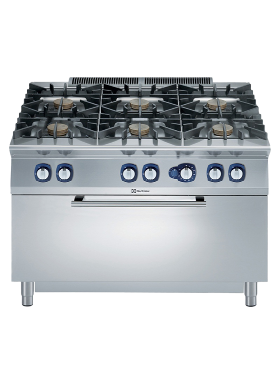 BURNER GAS RANGE WITH GAS OVEN